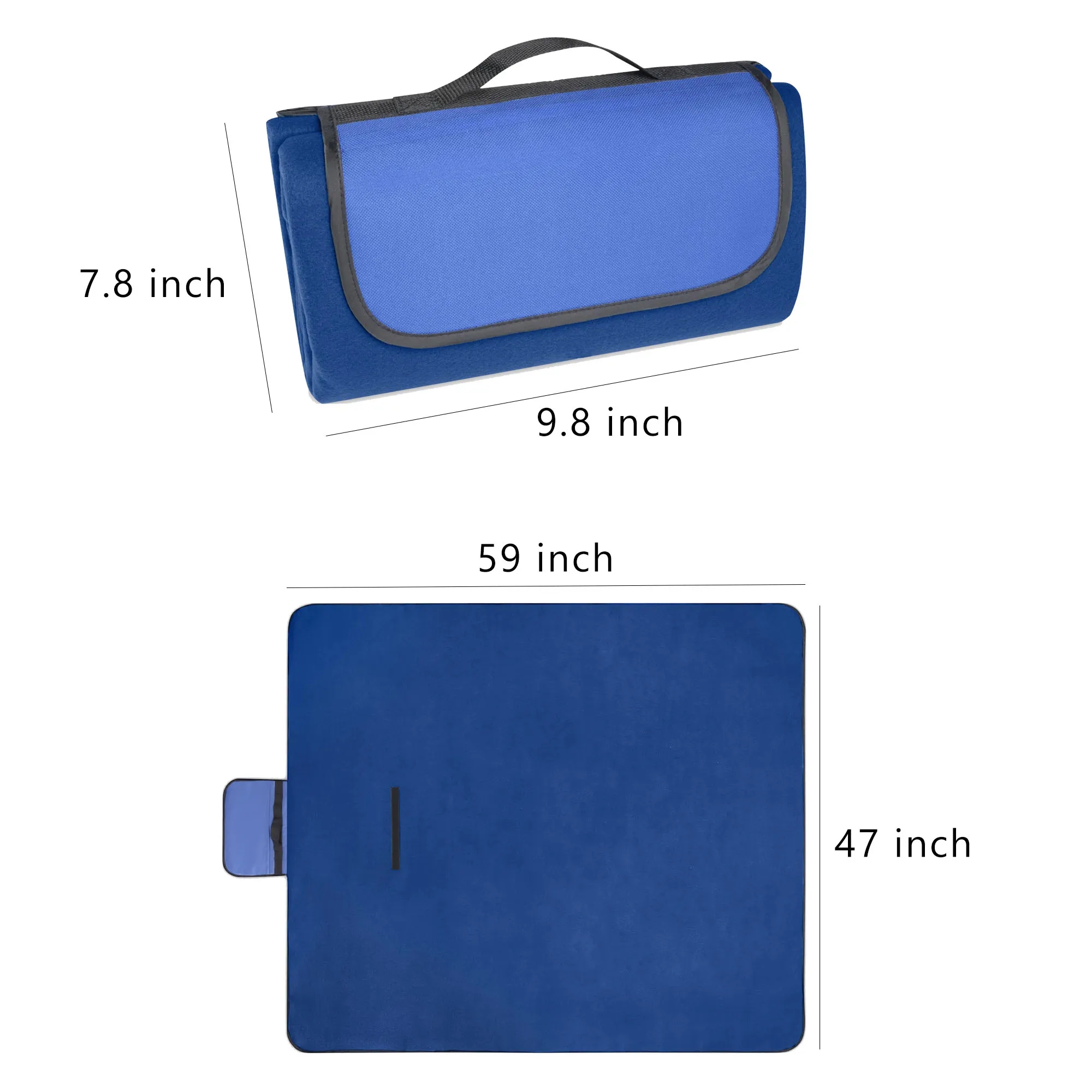 Solid Color Oxford Picnic Mat 3