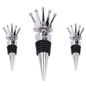 Elegant Silver Crown Wine Bottle Stopper 5