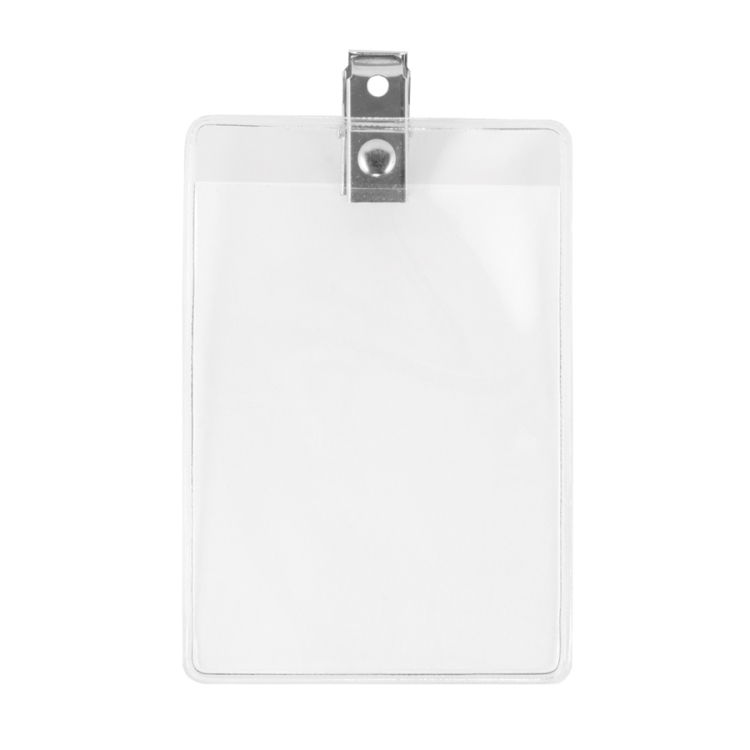 "HILLIARD H" Clear Badge Holder Fits 2-1/2" X 3 3/4" Insert 2
