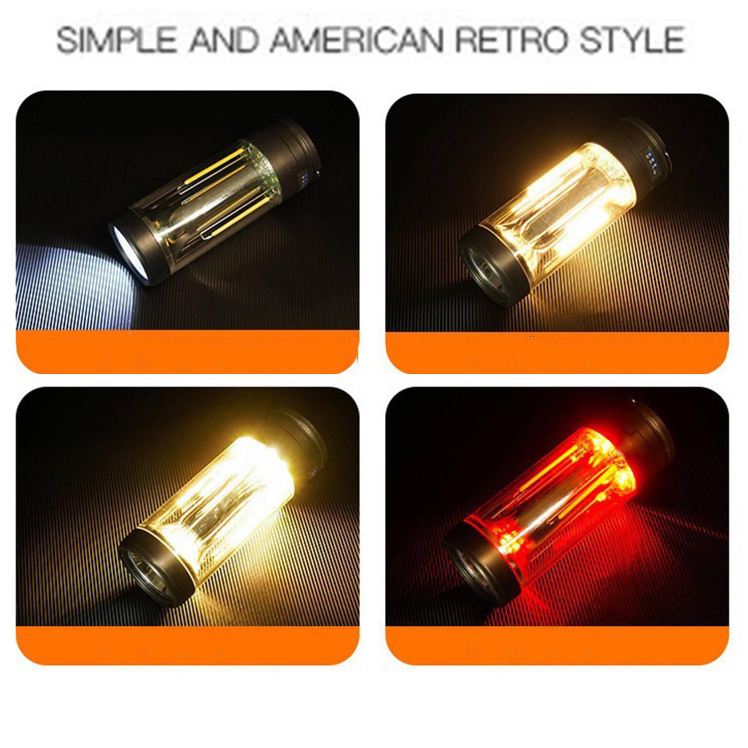 2000mAh Portable Rechargeable Magnetic Flashlight 5