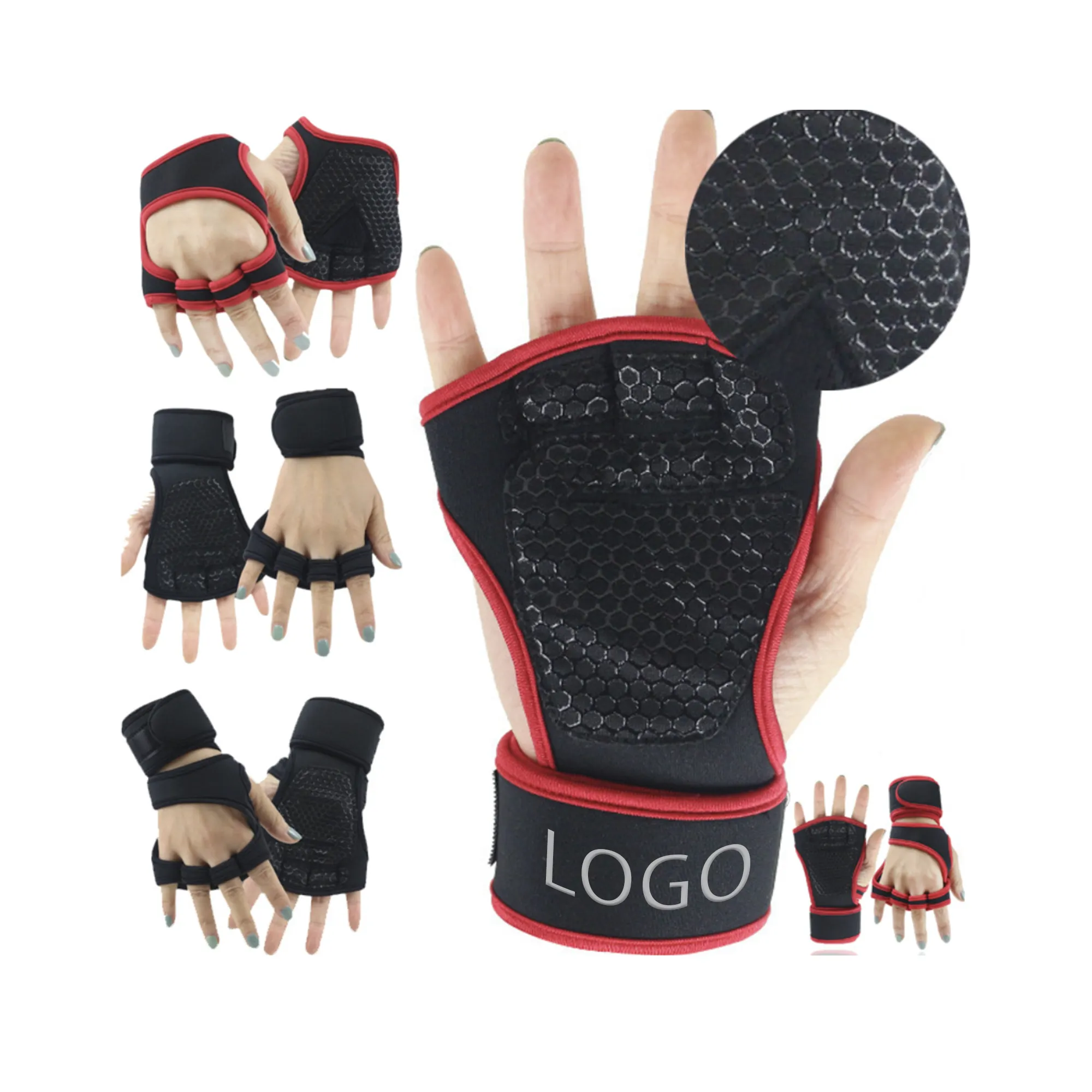 MOQ 50 PCS Fitness Wrist Guard Gloves 2