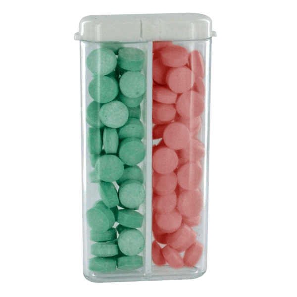 Sugar Free Mints in a Rectangular Flip-Top Dual Dispenser 7