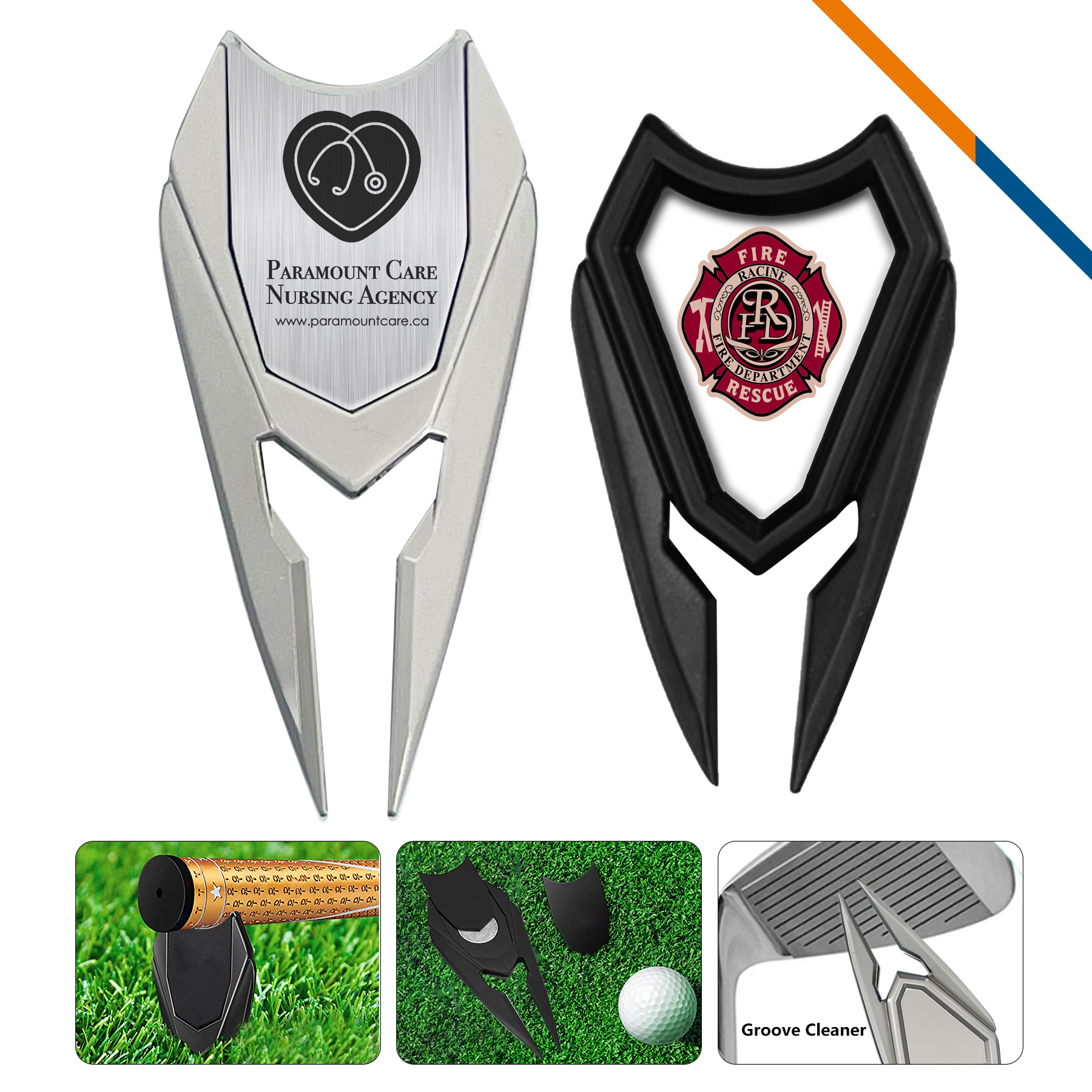 Spaco 5 in 1 Ball Marker Golf Divot Tool 2