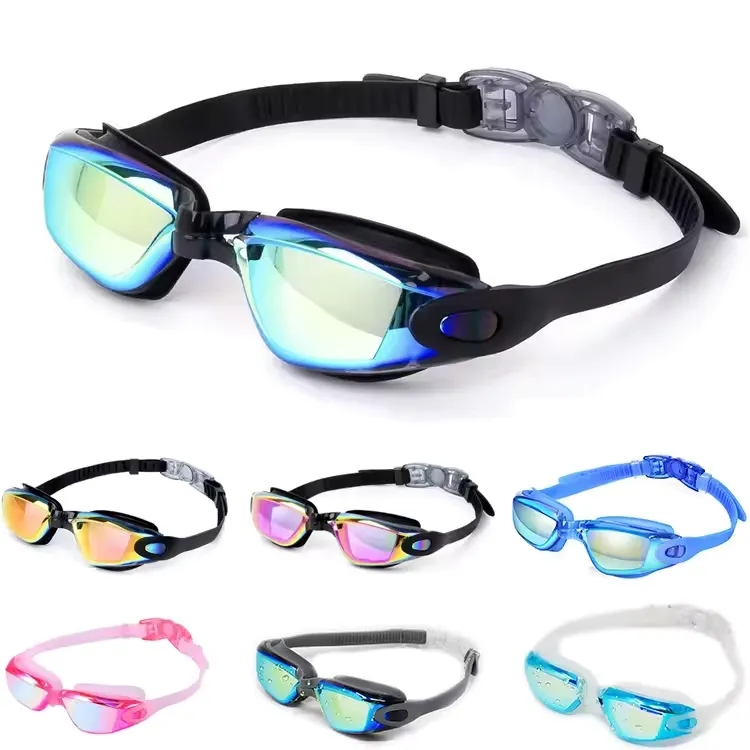 Swimming Goggles Anti Fog with Ear Plugs Nose Clip 1