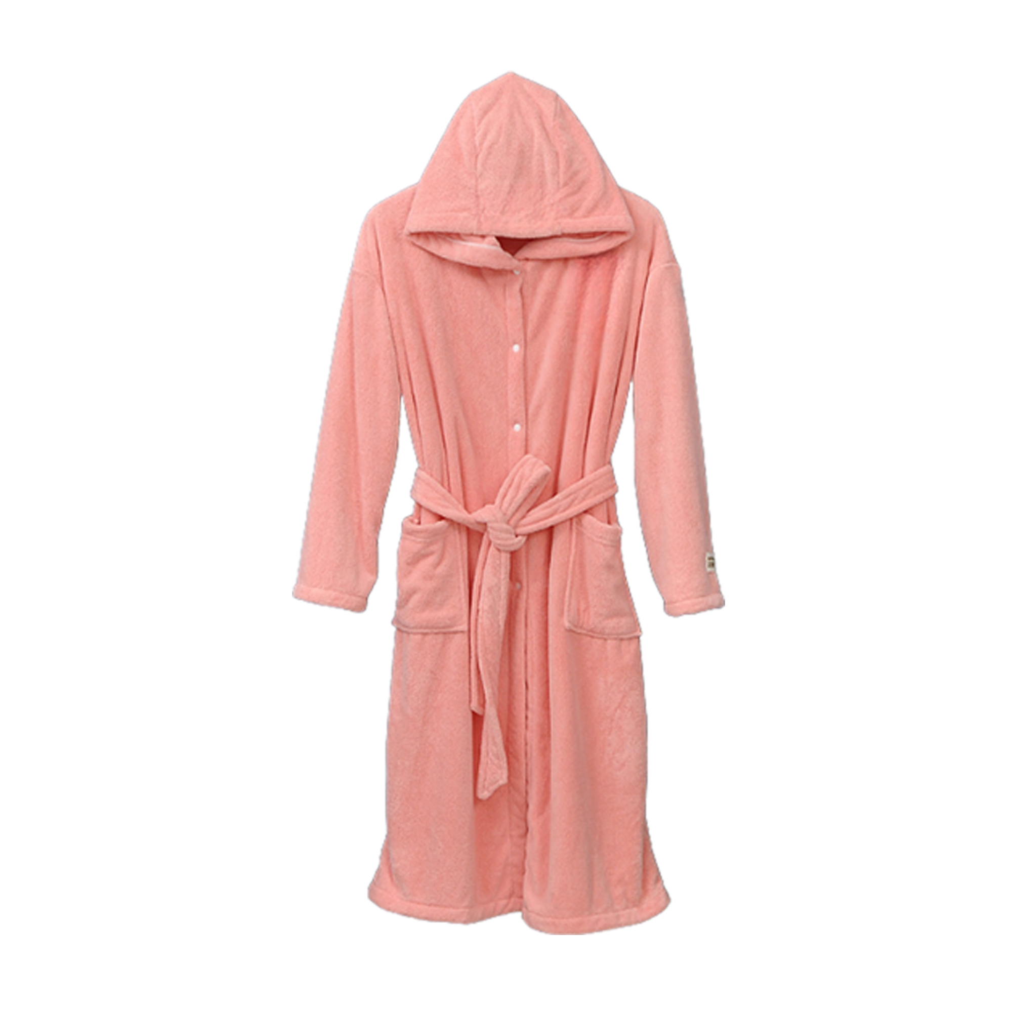 MOQ 25 PCS Stylish Coral Fleece Hooded Bathrobe Nightgown 6