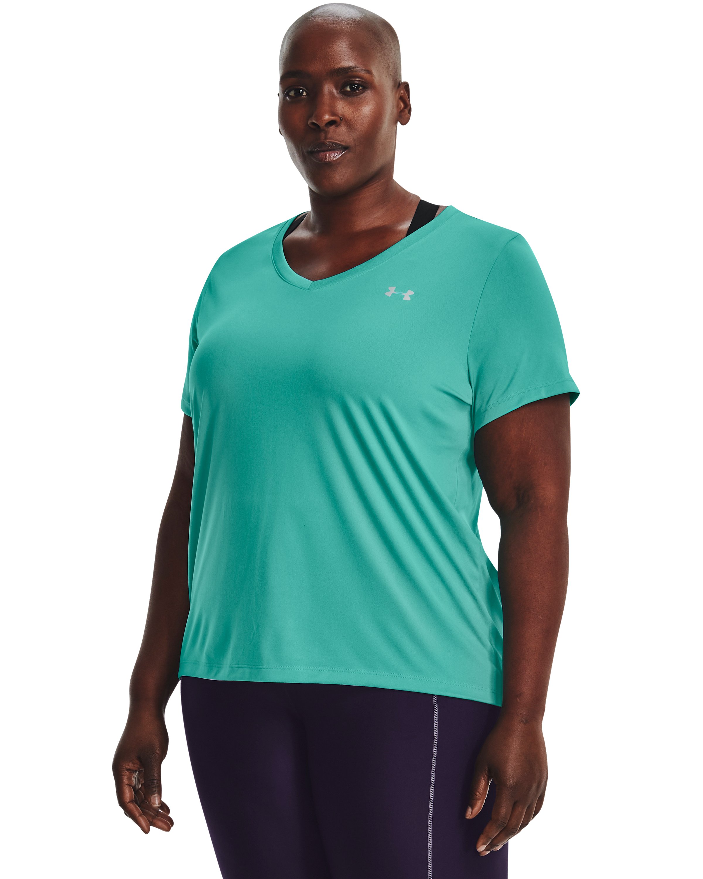 Women's UA Tech Short Sleeve V-Neck 2