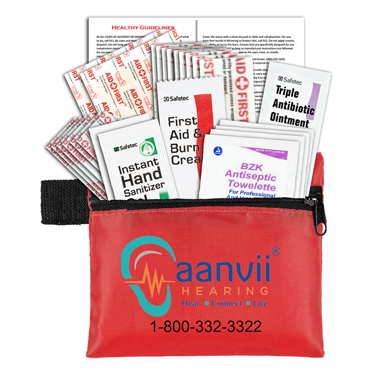 "Zenith" 27 Piece First Aid Kit in Zipper Pouch 2
