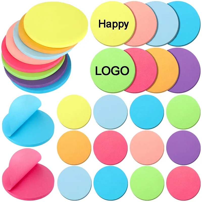 Circle Shaped Sticky Note Pads 6