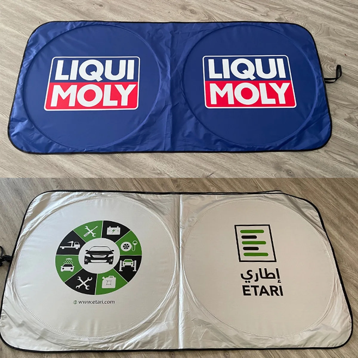 Car Windshield Sun Shade with Storage Pouch 4