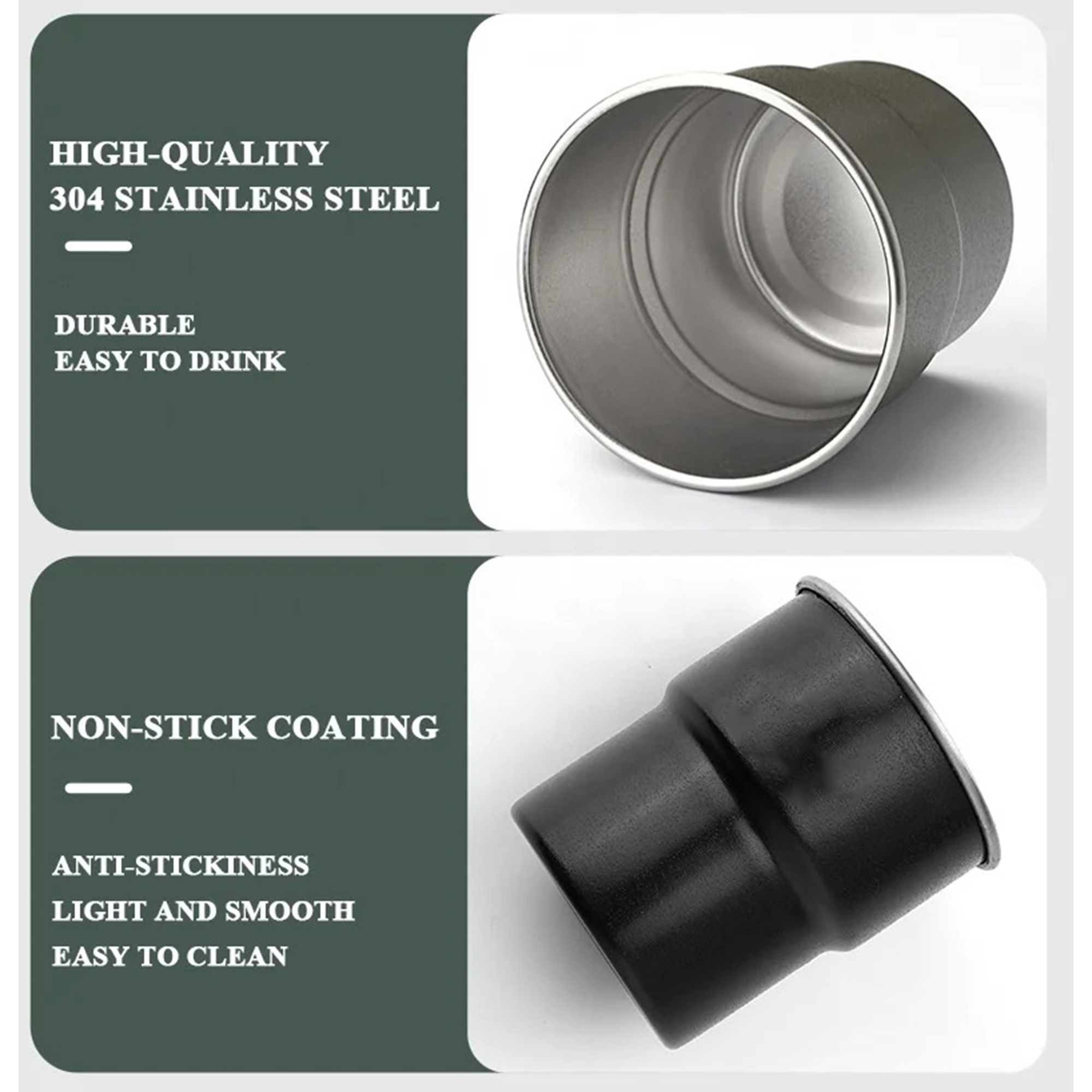 Outdoor custom stainless steel camping coffee cup 4