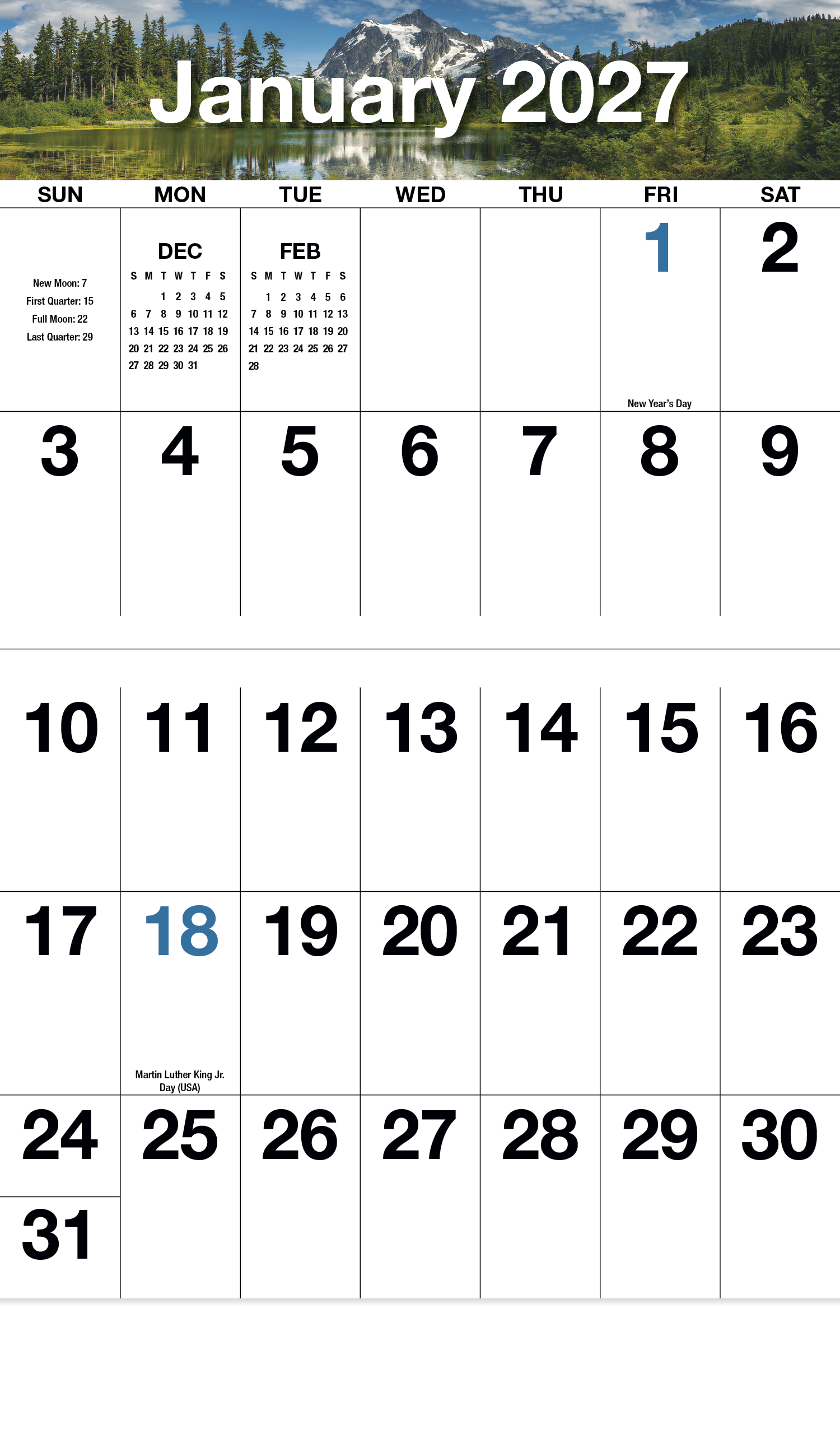 HotLine® Products Big Numbers Appointment Calendar - Stapled 63