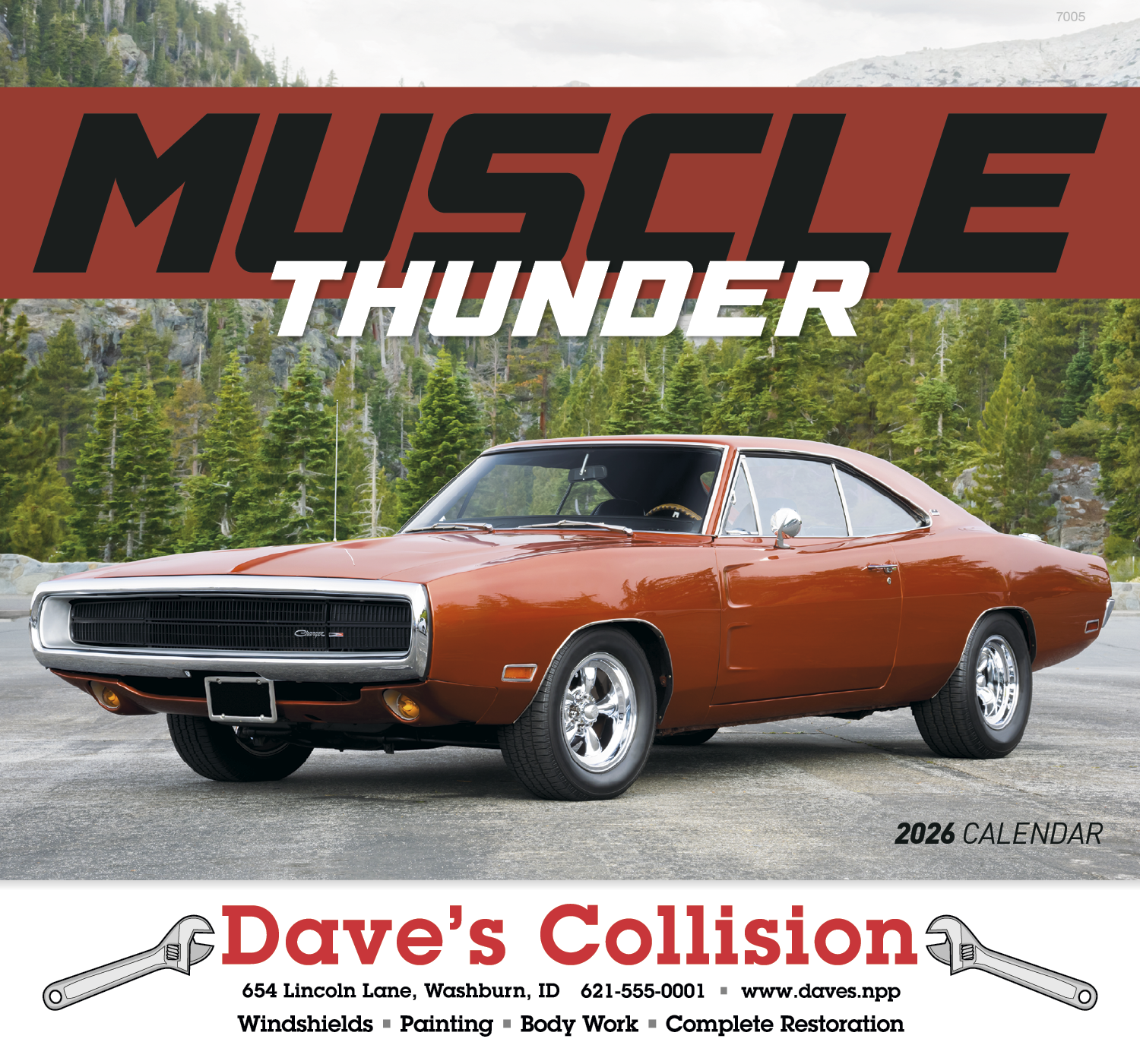 Good Value™ Muscle Thunder - Stapled Calendar 17