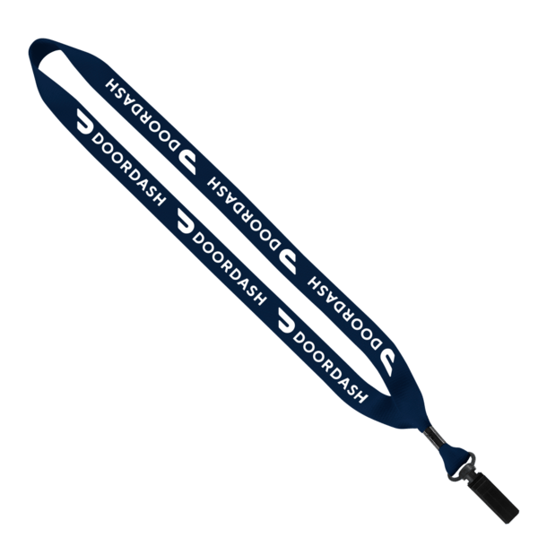 3/4" Polyester Lanyard with Bulldog Clip 15