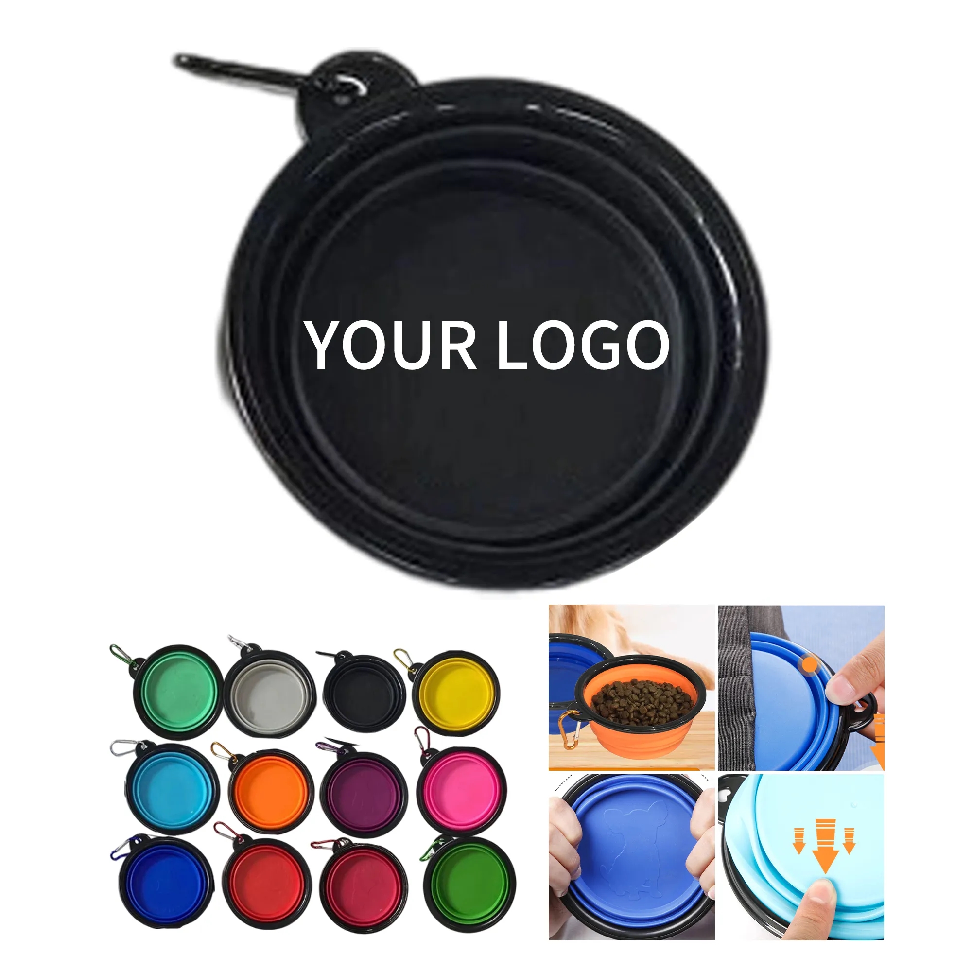 Durable Folding Pet Bowl Lightweight TPE Material 2