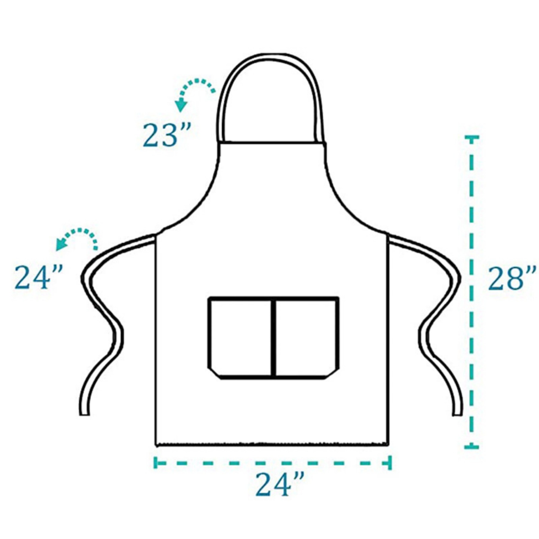 Solid Color Polyester Apron 2