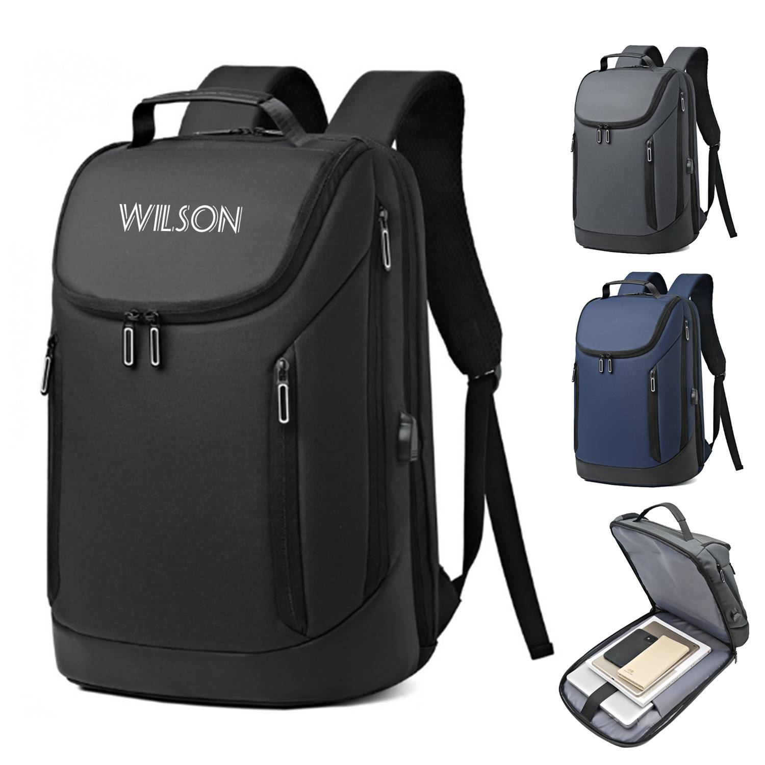 Anti-Theft Multifunctional Backpack with Usb Charging Port 3