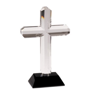 Crystal Cross Recognition Award Black Base 1
