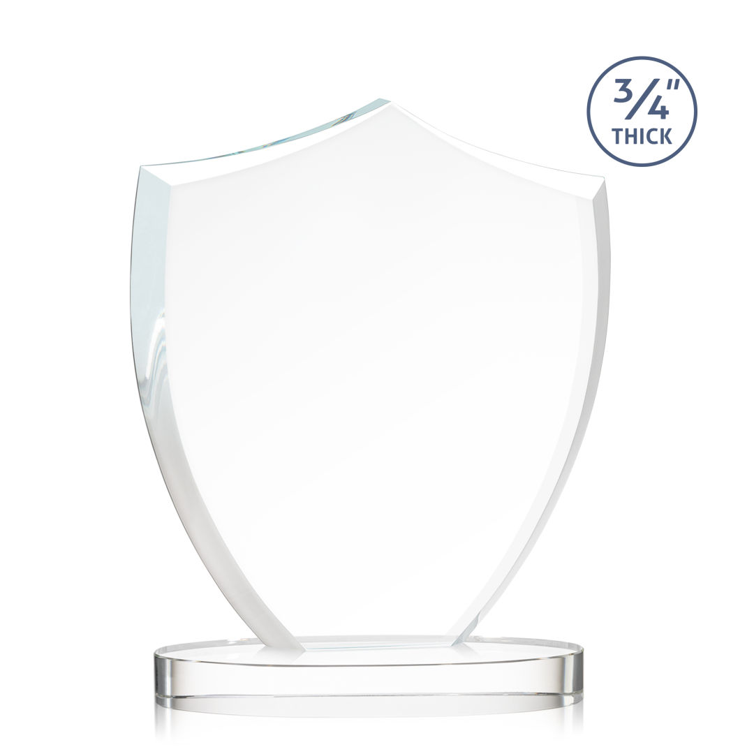 Scudo Shield VividPrint™ Award on Alberton Base - Clear 13