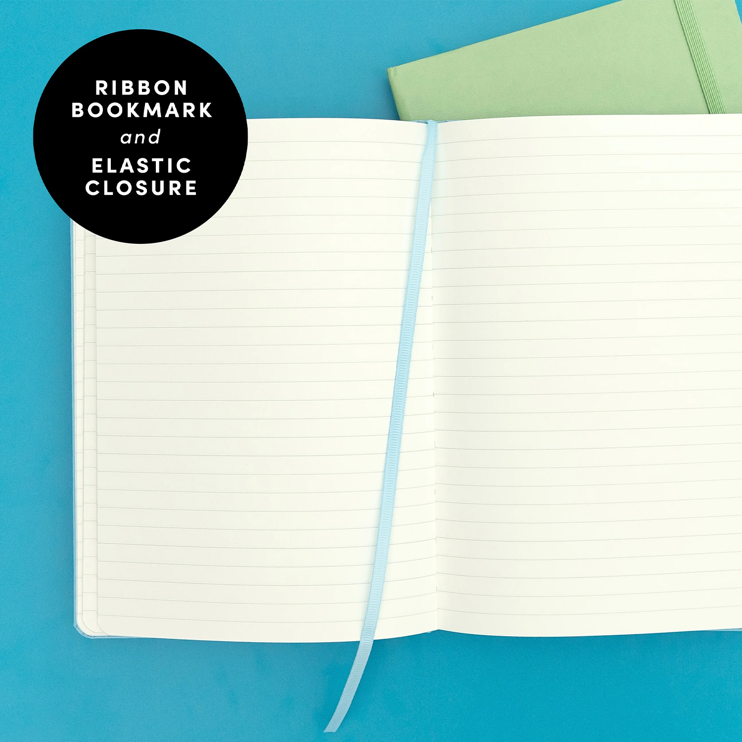 PAPERAGE® Executive Leather Hard Cover Lined Journal Notebook with Elastic Band Closure 8