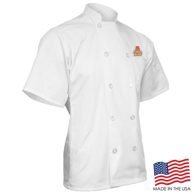 Classic Chef Coat with Short Sleeves (FULL COLOR LOGO) 9