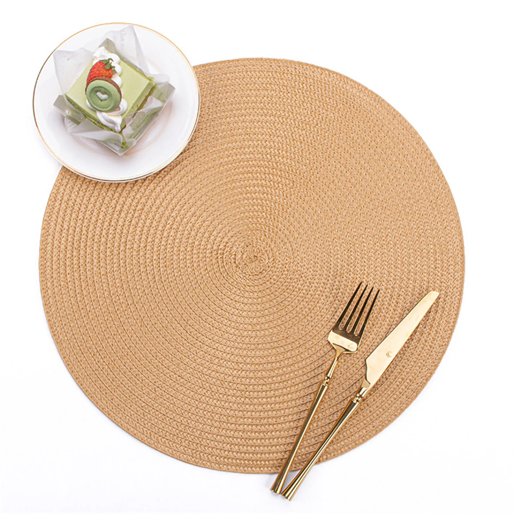 Round Hand Woven Place Mat 5