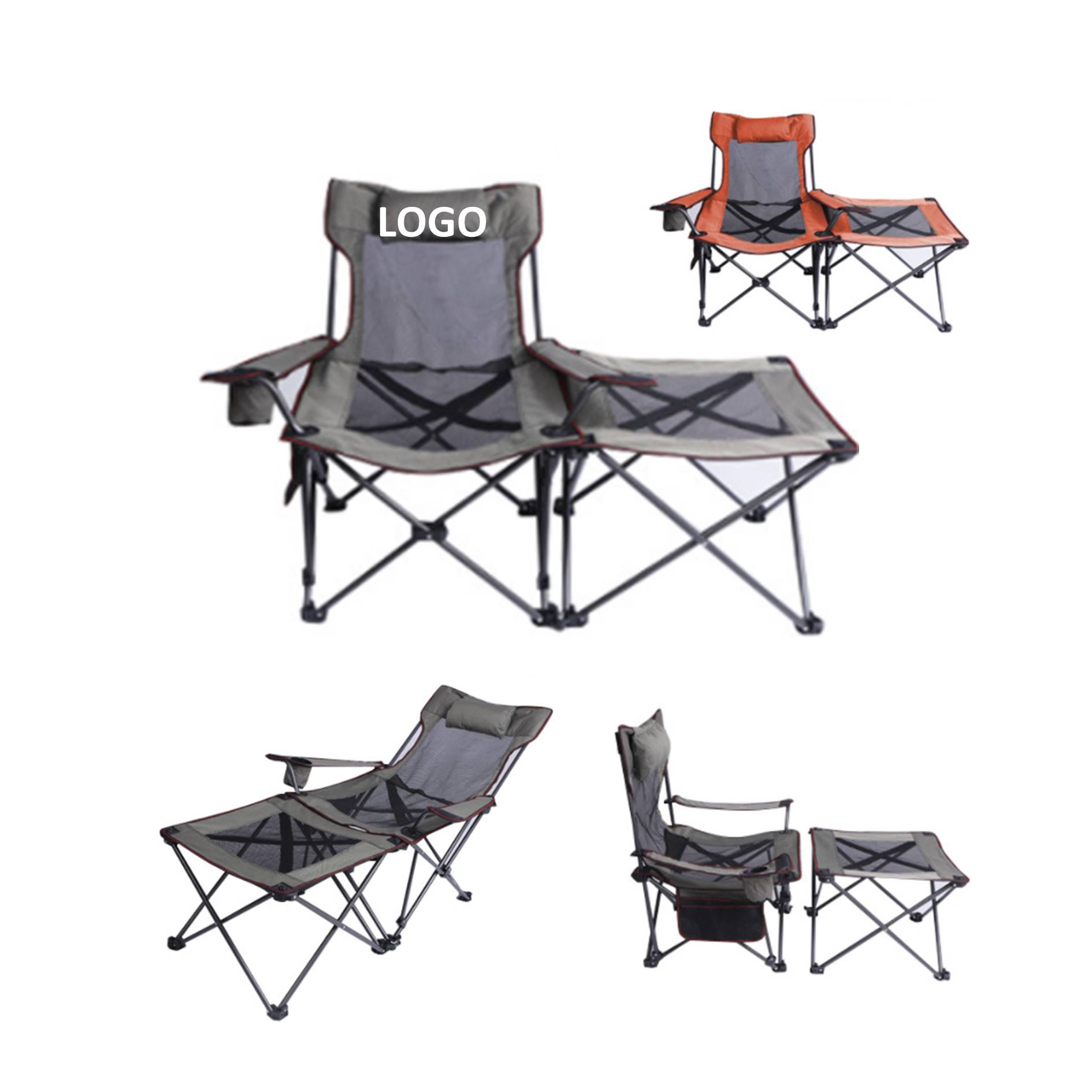 Breathable Portable Sitting Lying Chair Table Set 2