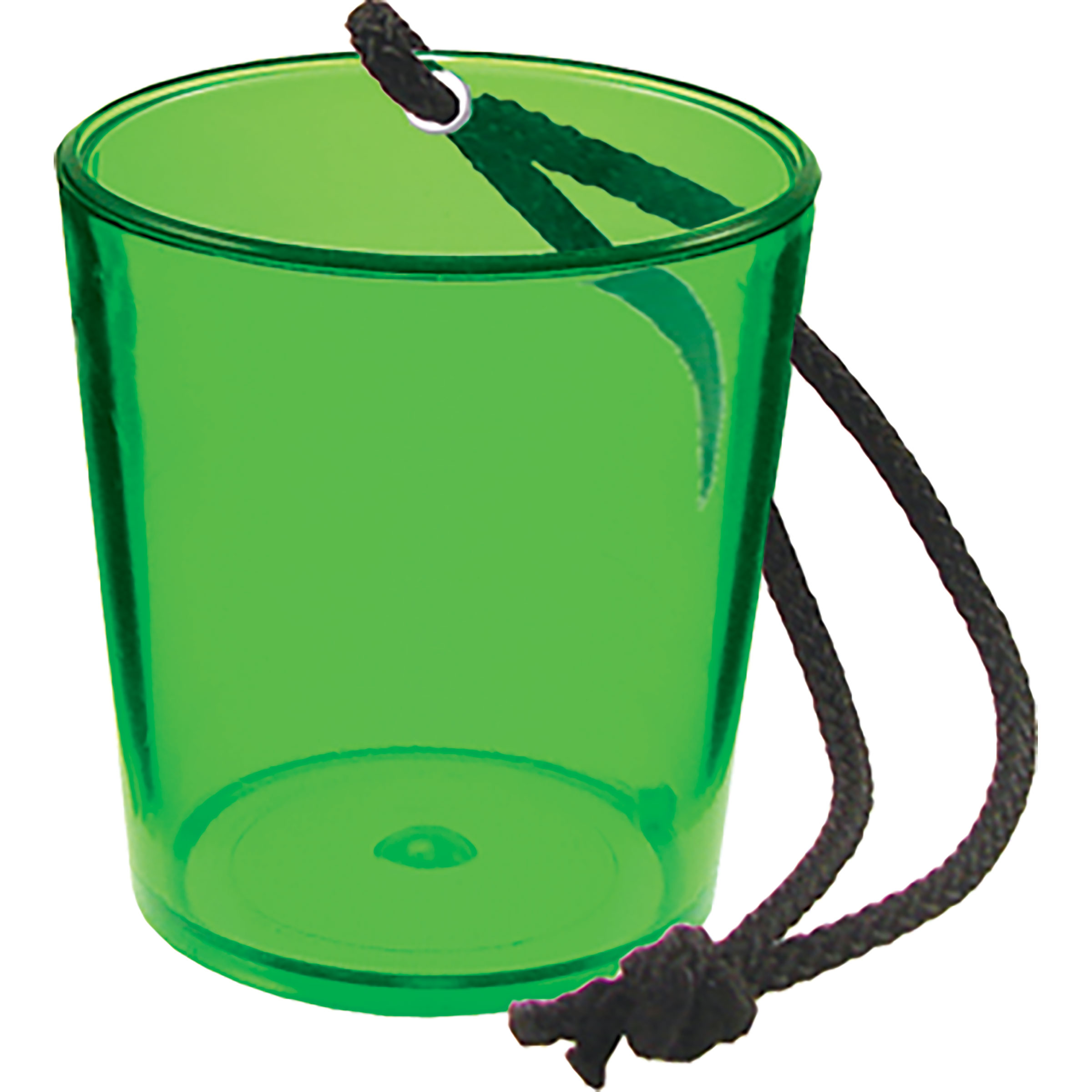 2oz Plastic Bottle Neck Hanging Sidecar Shot Glass with Black Rope