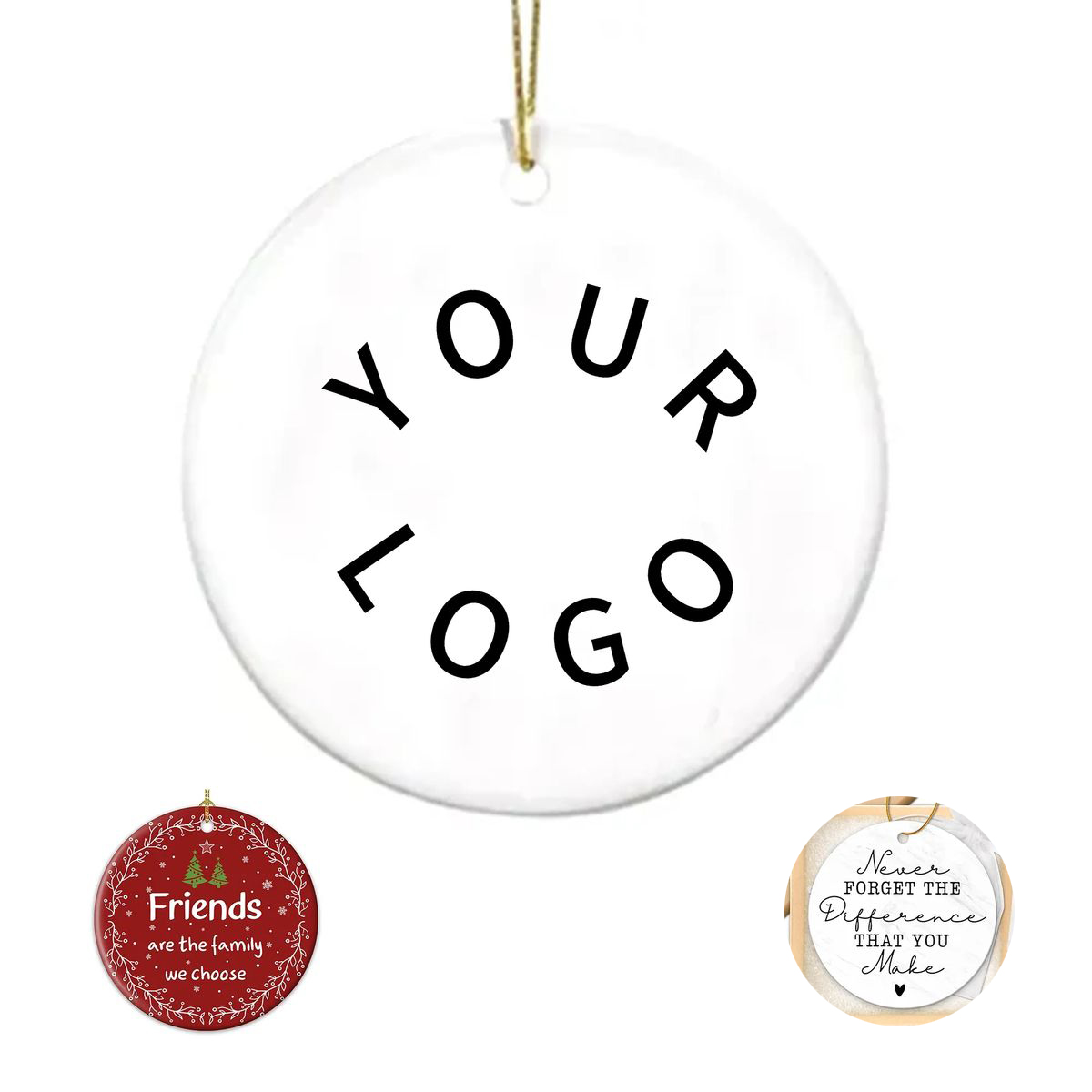 Full-Color Printed Acrylic Christmas Ornament for Holidays 2