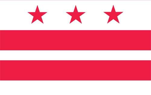 District of Columbia Flag - 5' x 8' - Polyester 2