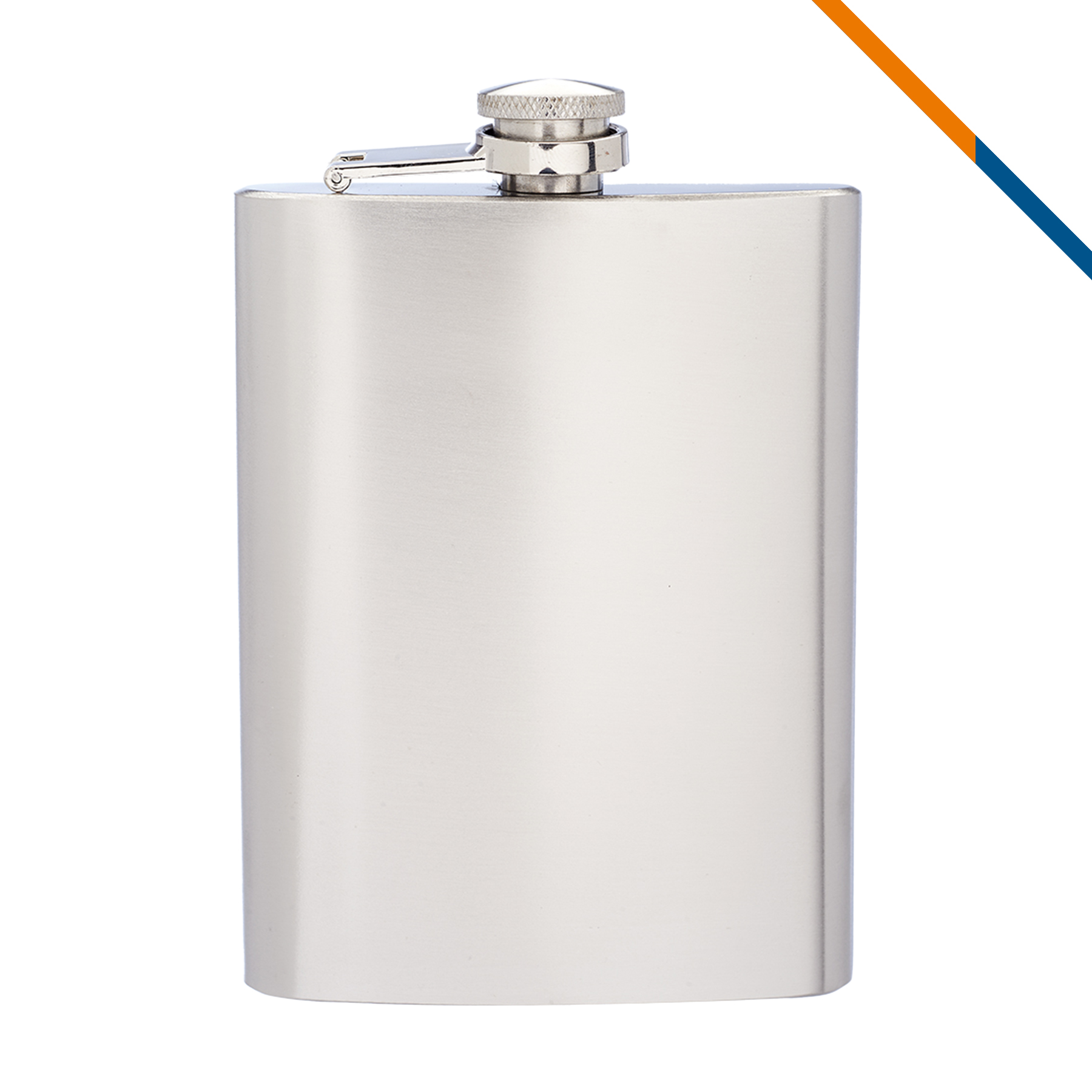Aki Stainless Steel Hip Flask - 8 OZ. 4