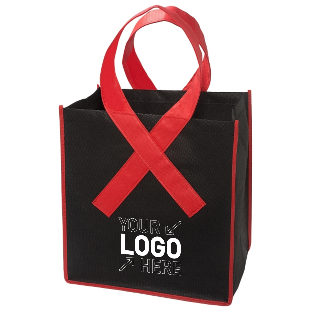 Ribbon Grocery Tote Bags 1