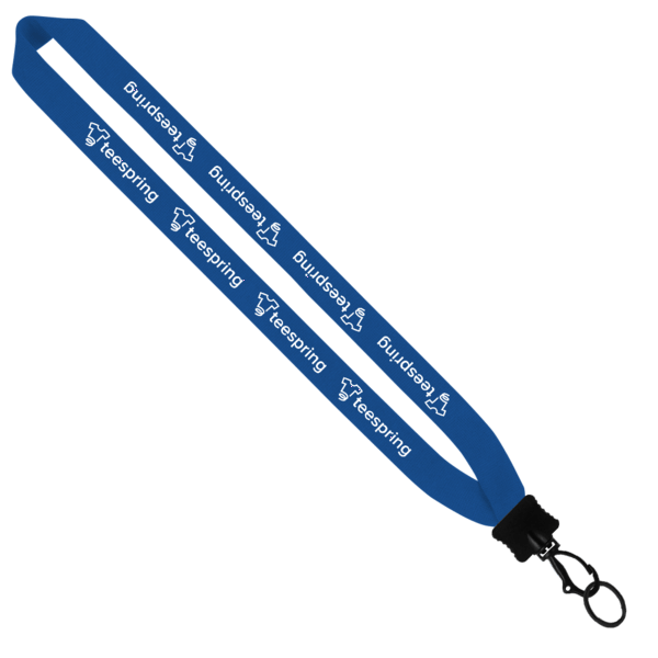 1" Cotton Lanyard with Plastic Clamshell & O-Ring 33