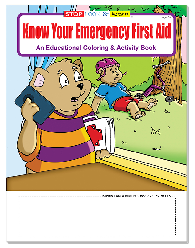 COLORING SET - Know Your Emergency First Aid Coloring Book Fun Pack 5