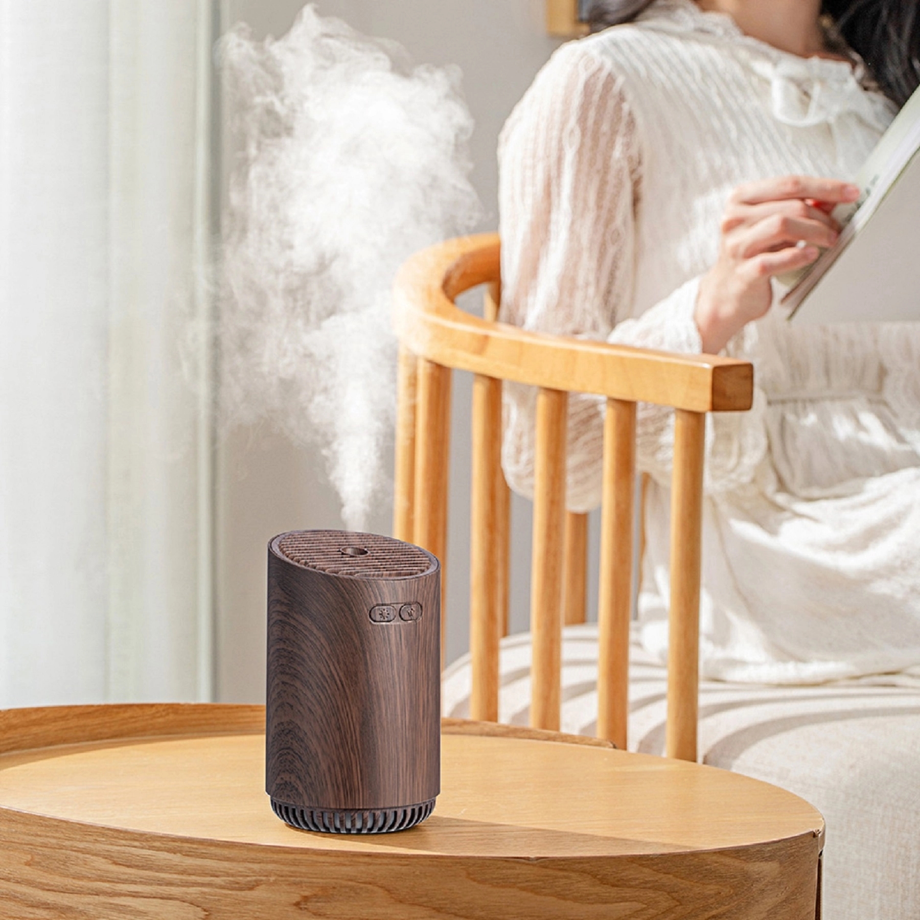 320 ML Wood Grain USB Air Humidifier 5