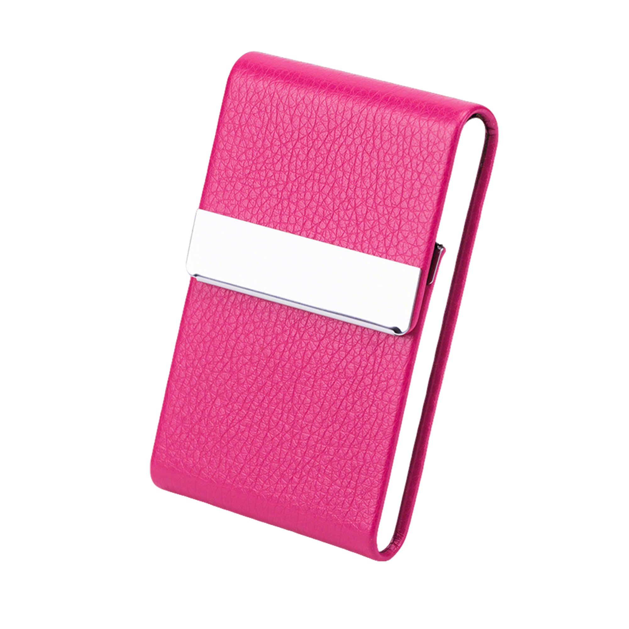 Polyurethane Leather Magnetic Business Card Holder Pocket Size 16