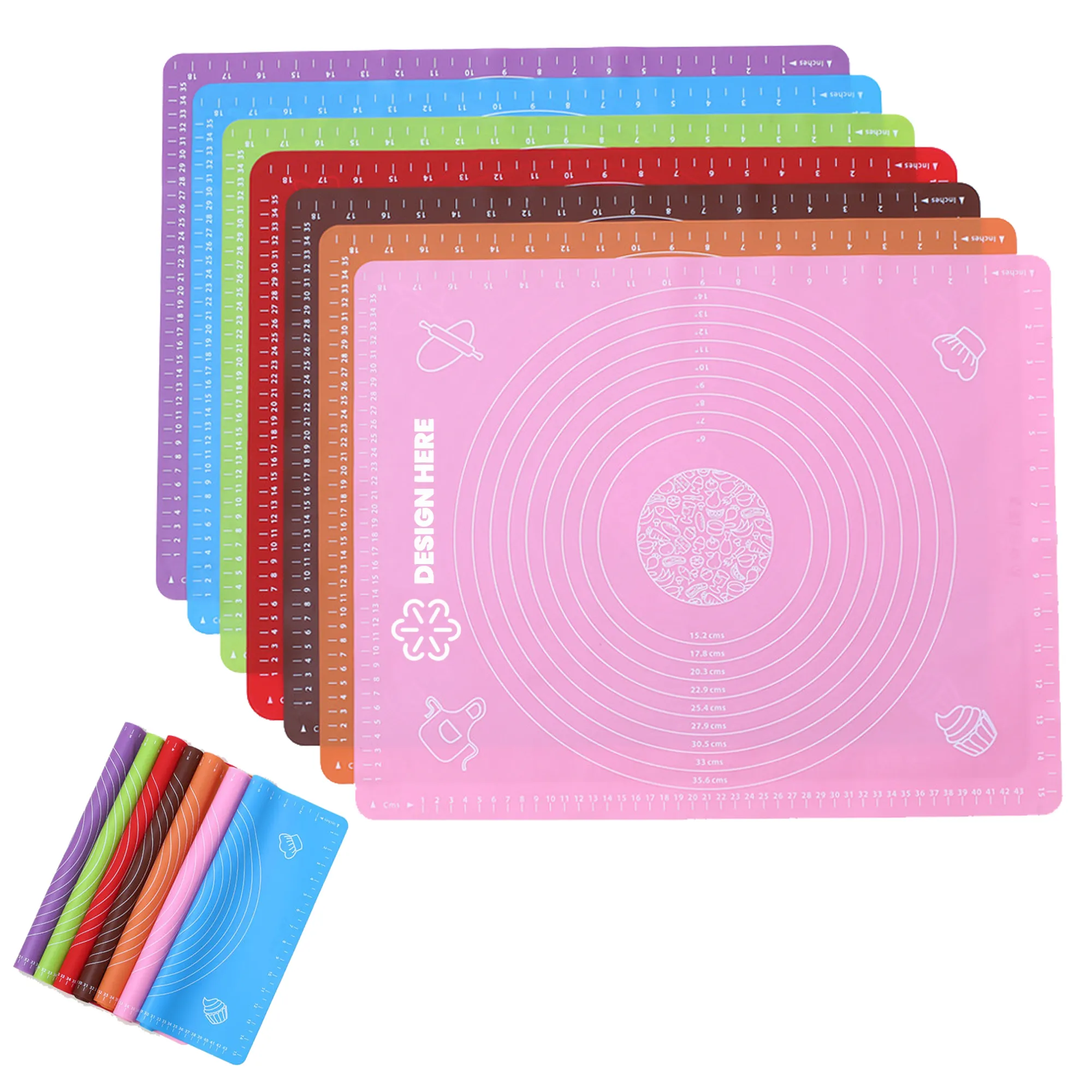 Custom Kitchen Non-Slip Silicone Baking Mat 6