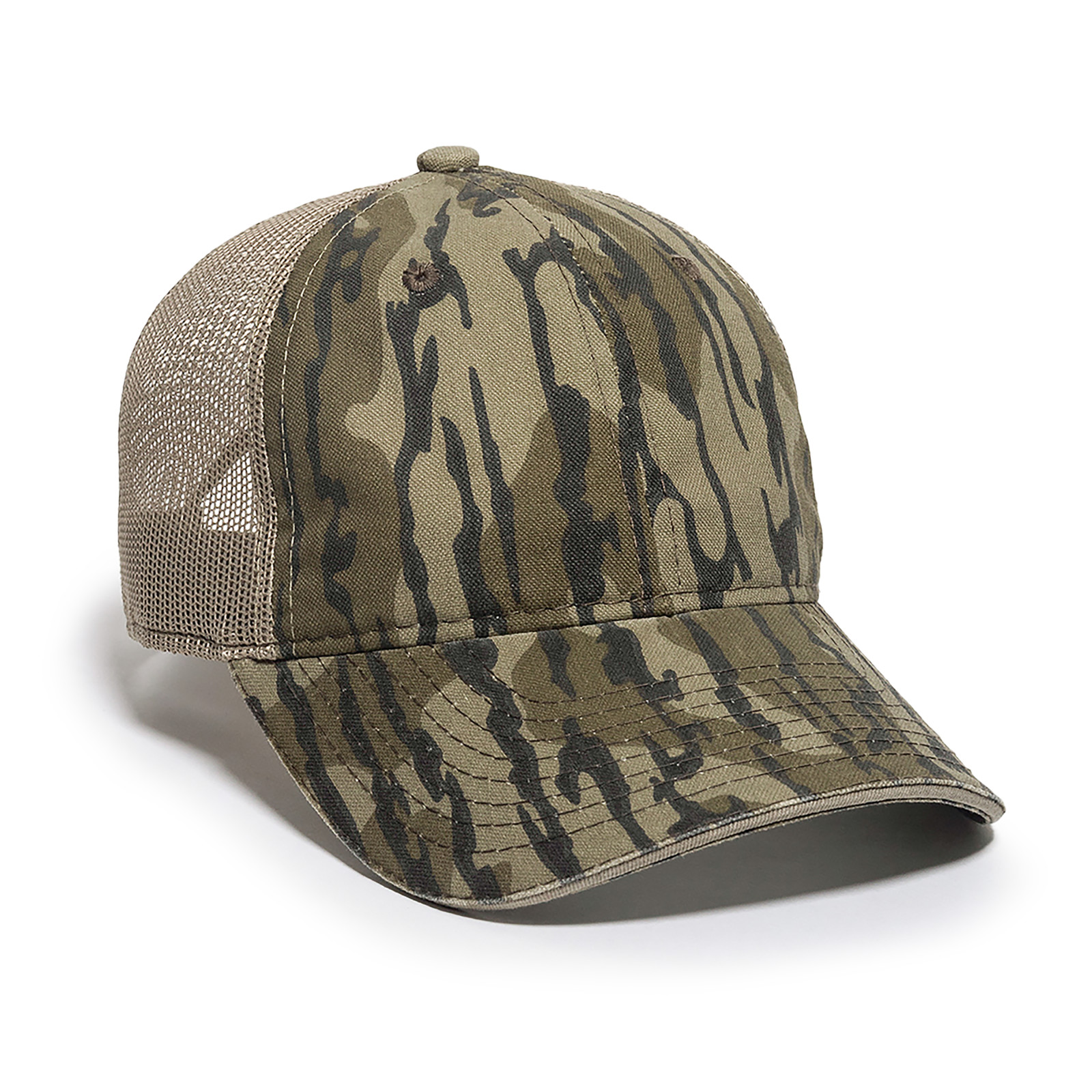Washed Camo Cap w/Contrasting Mesh Back 8