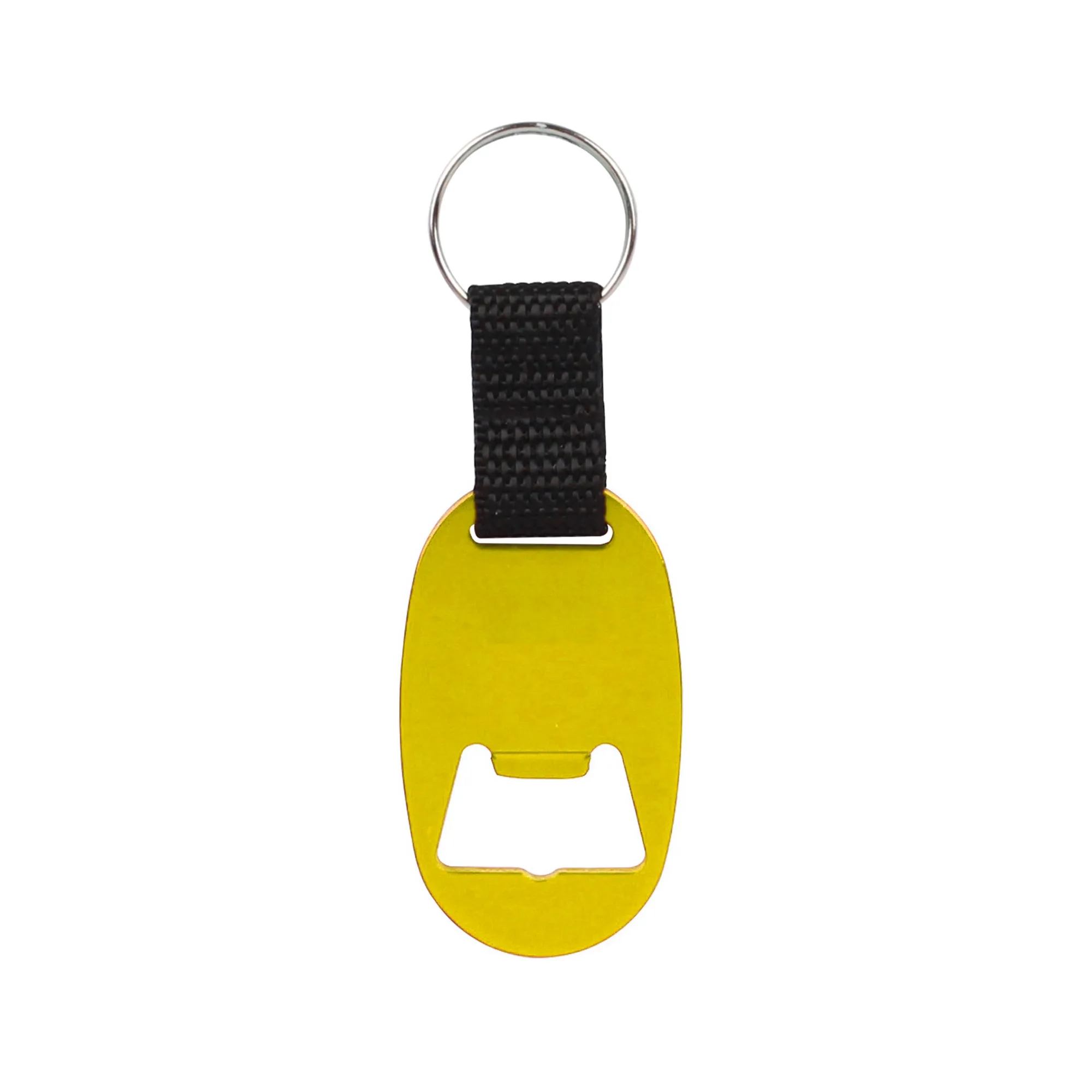 Oval Aluminum Bottle Opener Keychain 3