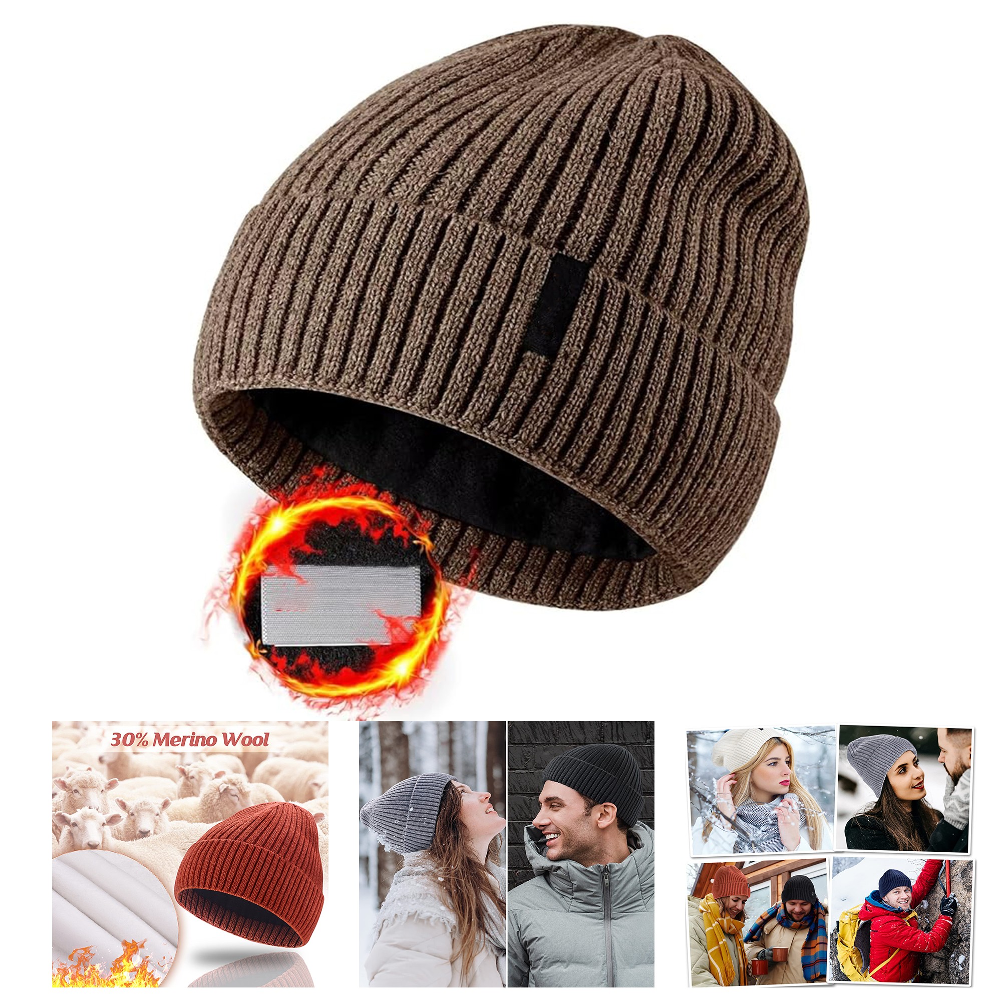 Wool knit hat 3