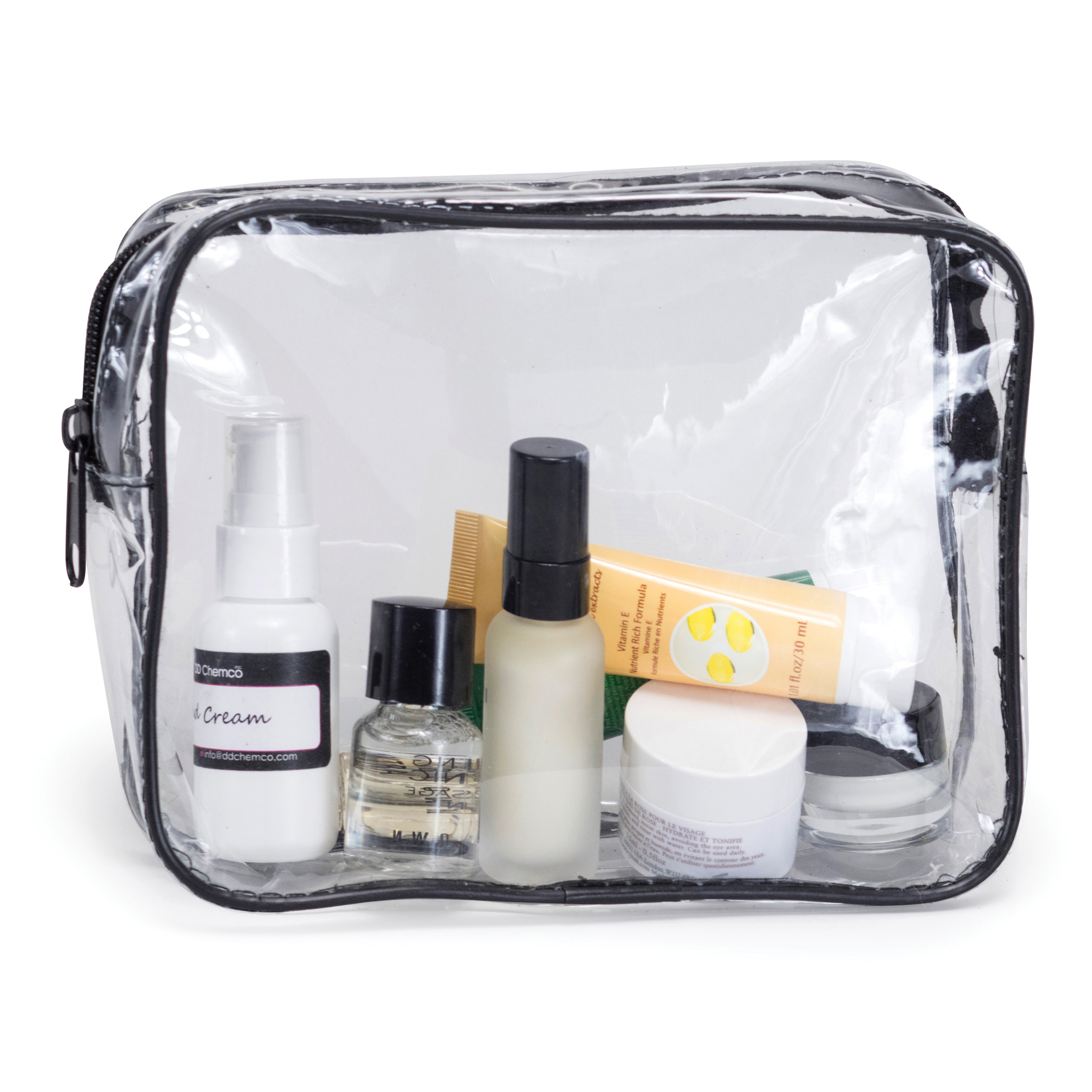 Clear Vinyl Travel Size Cosmetic Bag 1