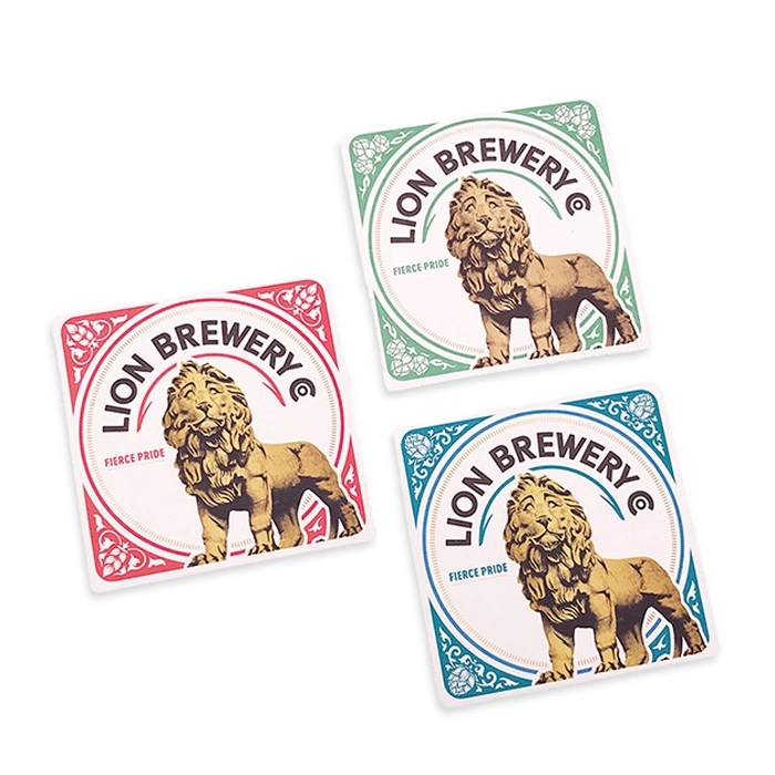 4" Square Pulpboard Coasters 4