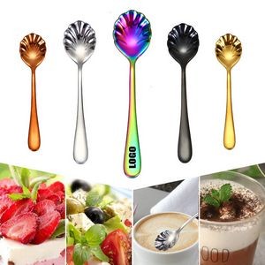 5.62 Inch Shell Shaped Dessert Coffee Spoon 20