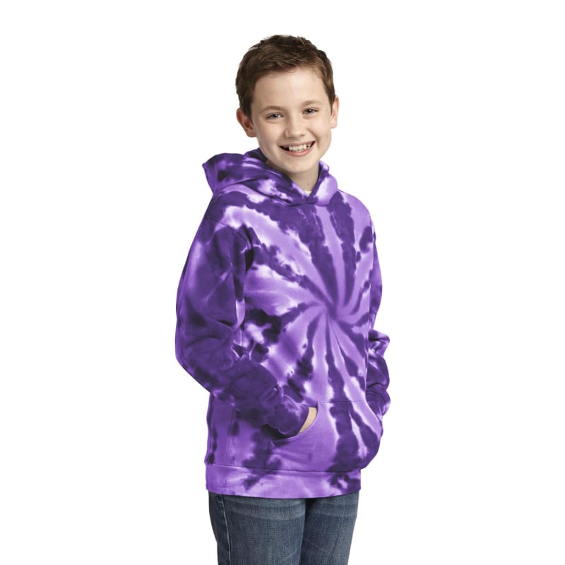 Port & Company Youth Tie-Dye Pullover Hooded Sweatshirt. 46