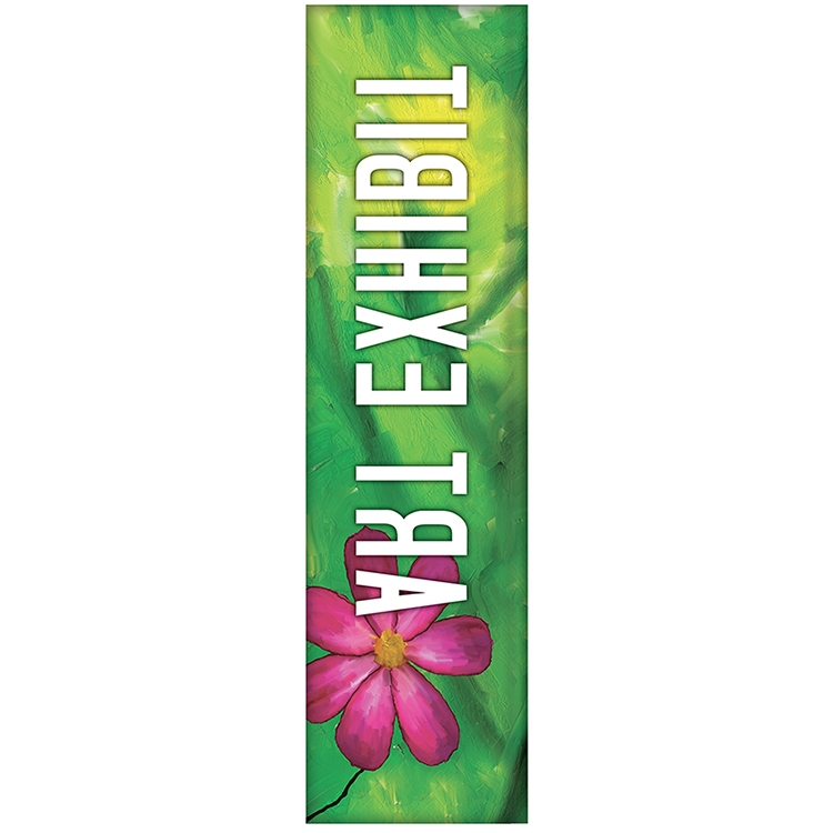 3' x 12' Custom Single Reverse Square Feather Flag 1