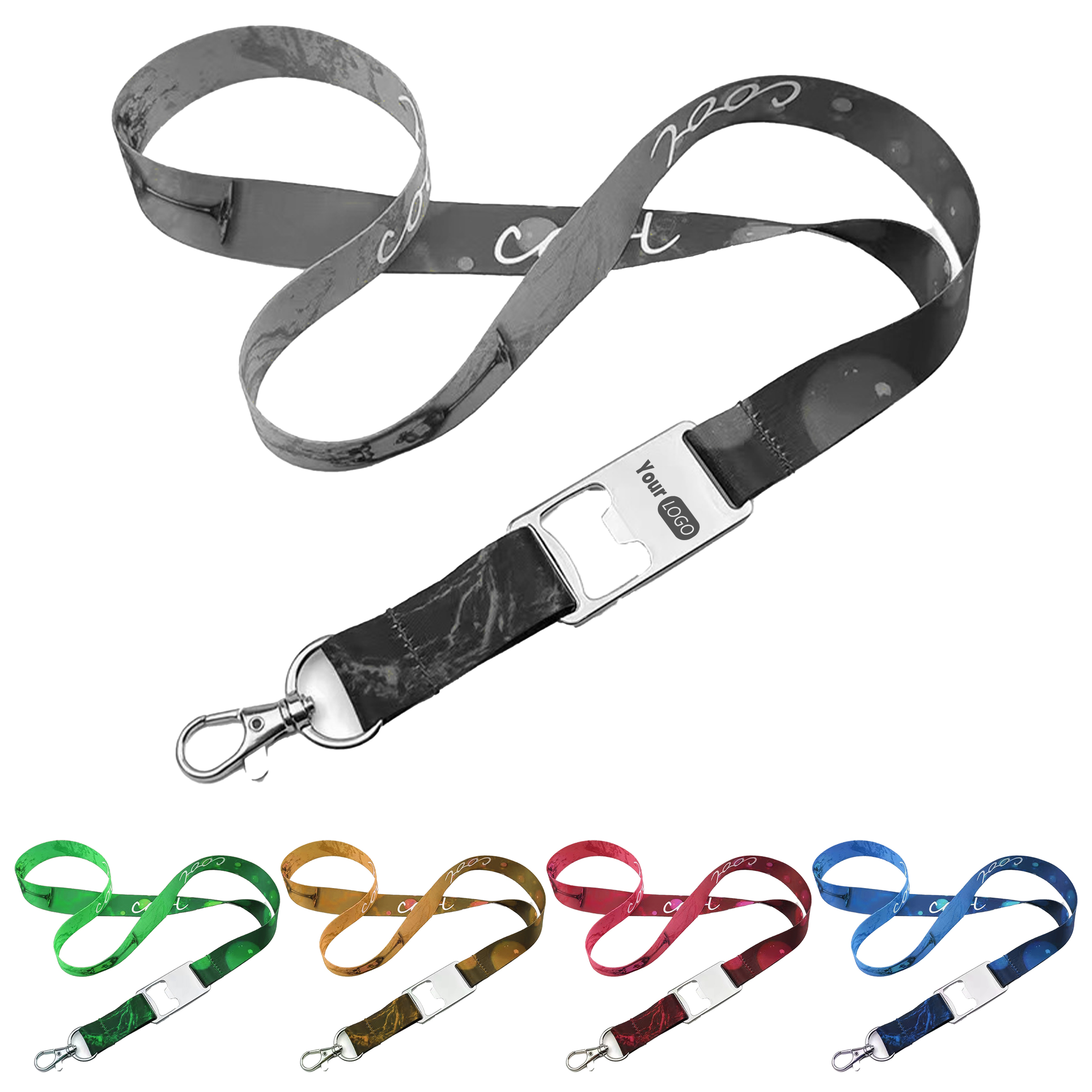 Polyester Personalized Lanyard With Bottle Opener 4