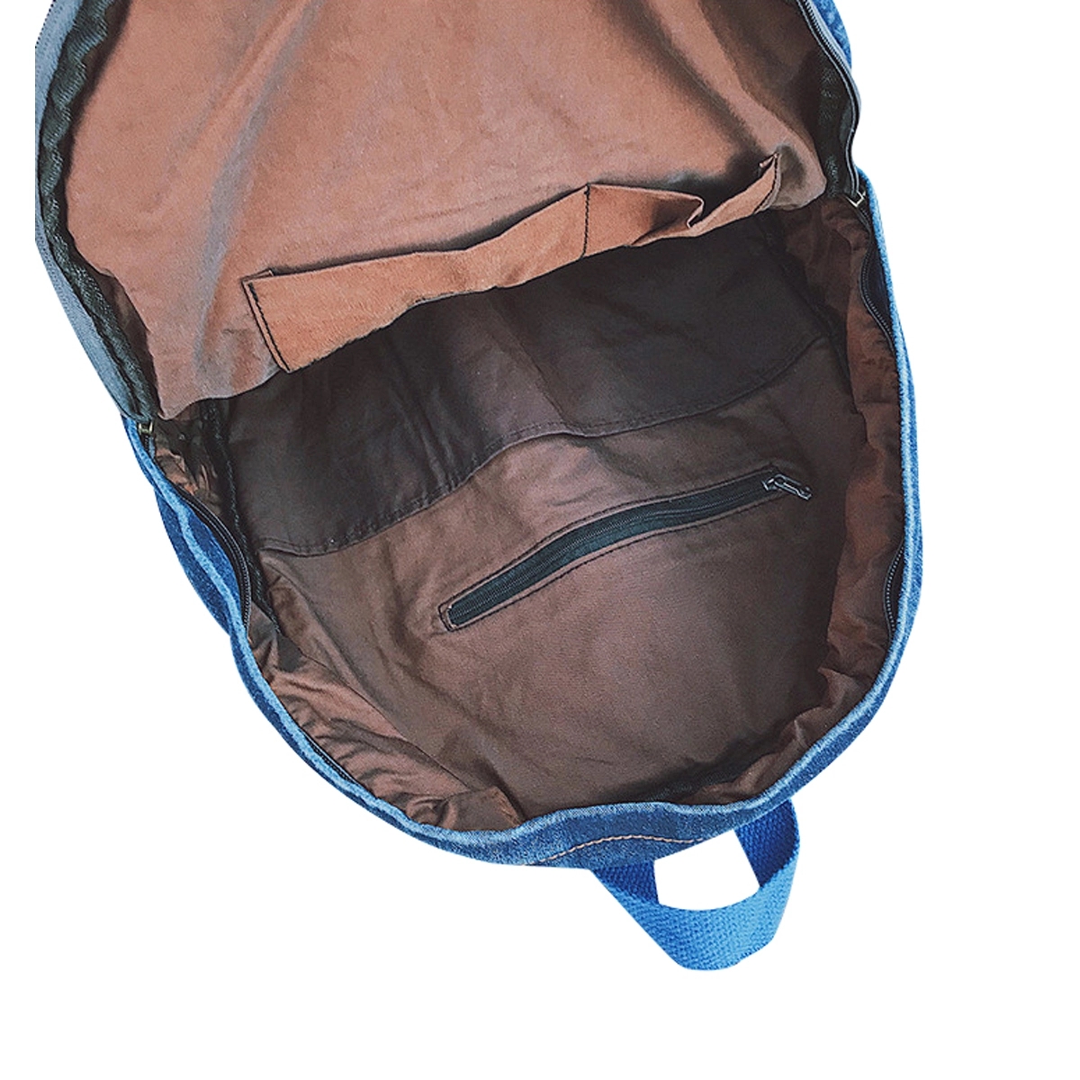 Denim Canvas School Backpack 3