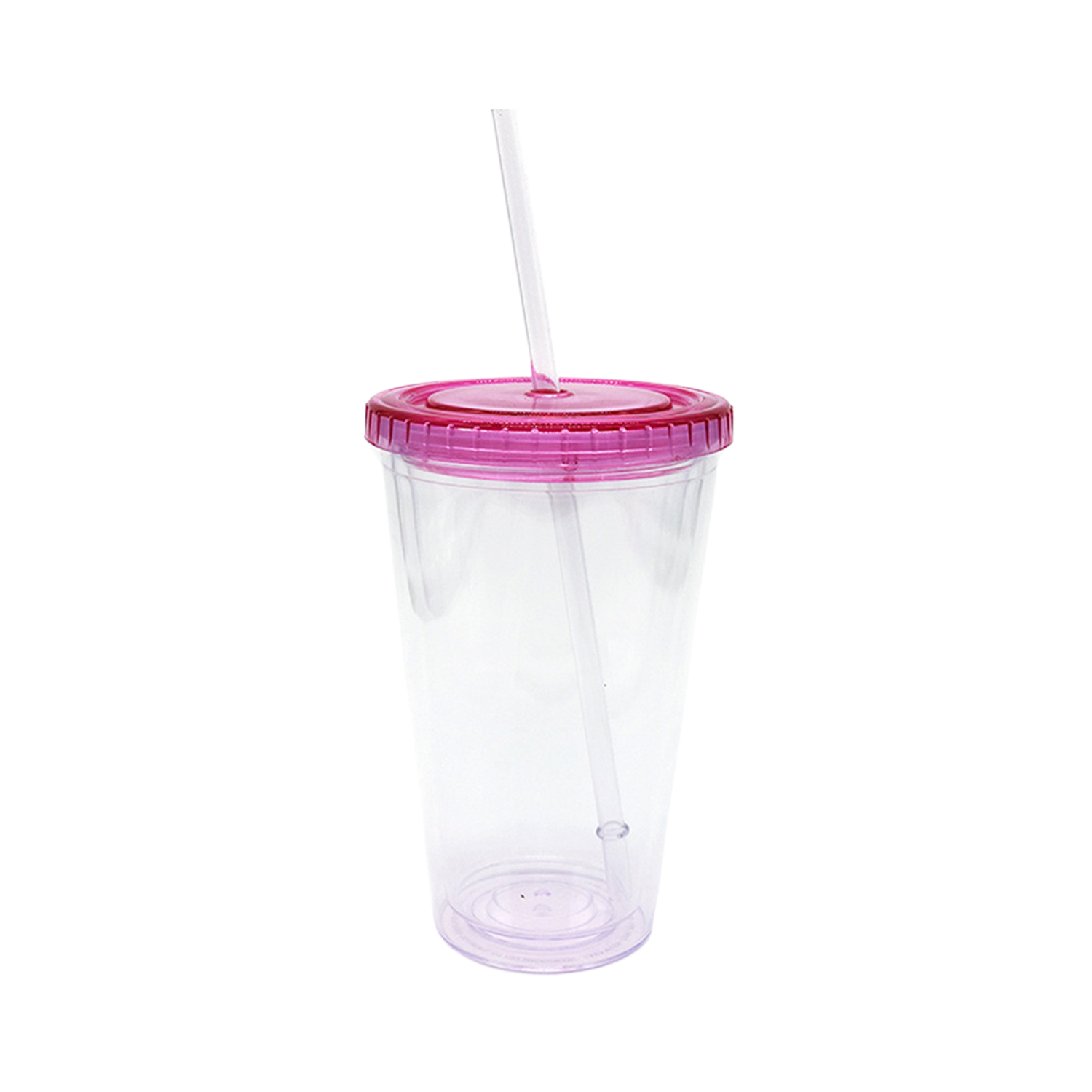 Portable 13-ounce double cup with straw 2