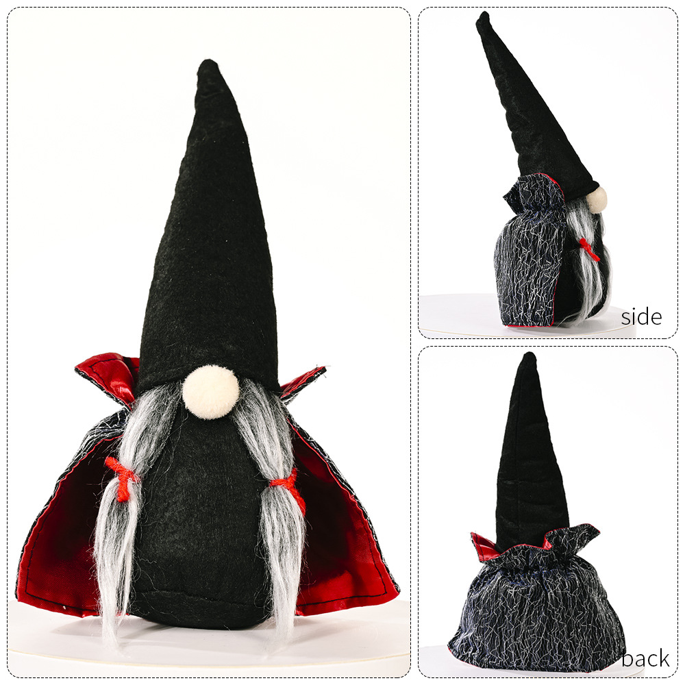 Halloween Dwarves Faceless Gnome Elf Black witch 3