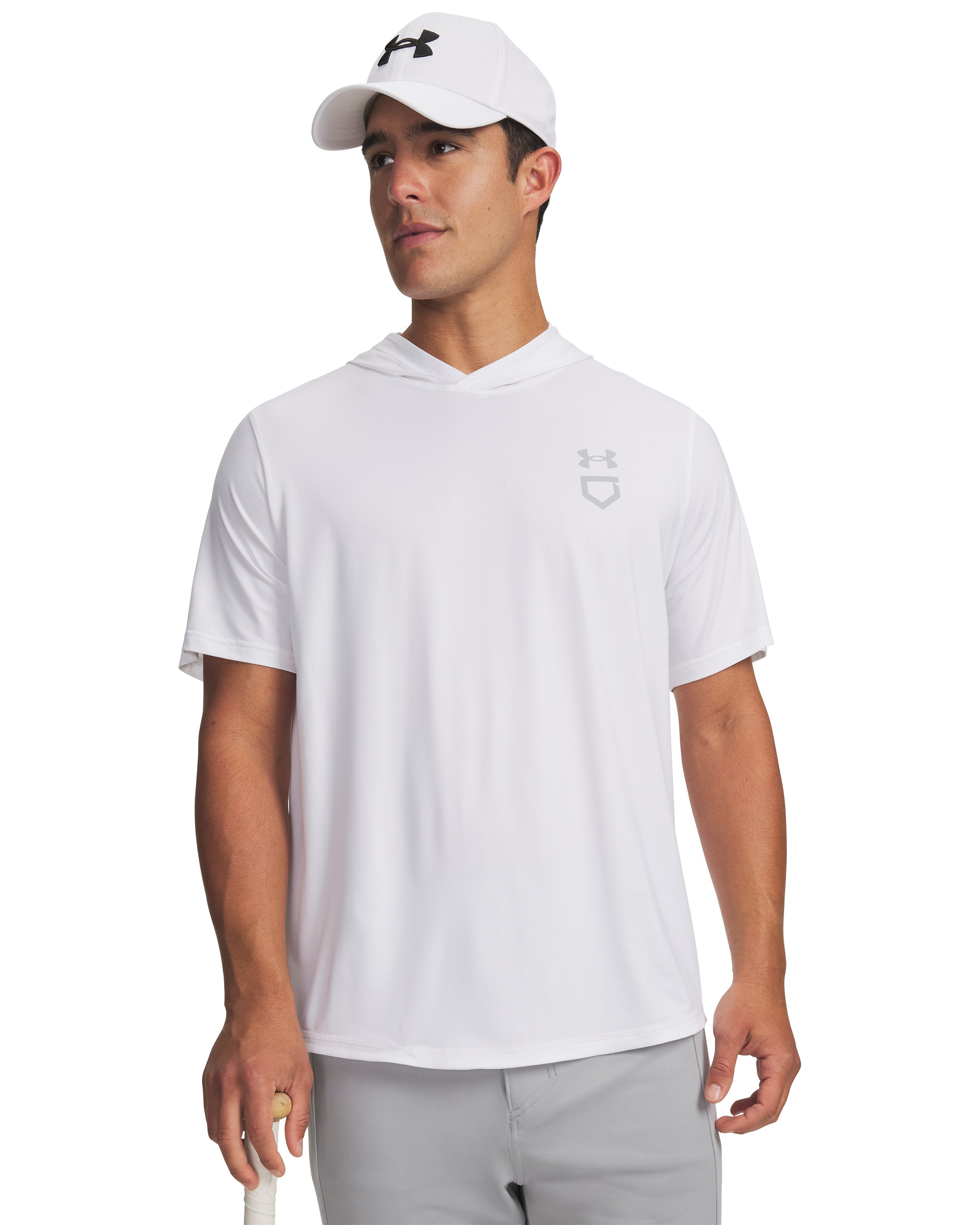 UA Utility Lightweight Men's Short Sleeve Hoodie, custom hoodie or sweatshirt with logo imprint 5