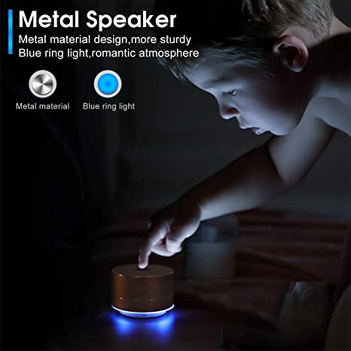 Portable Wireless Bluetooth Speaker with Built-in-Mic 4